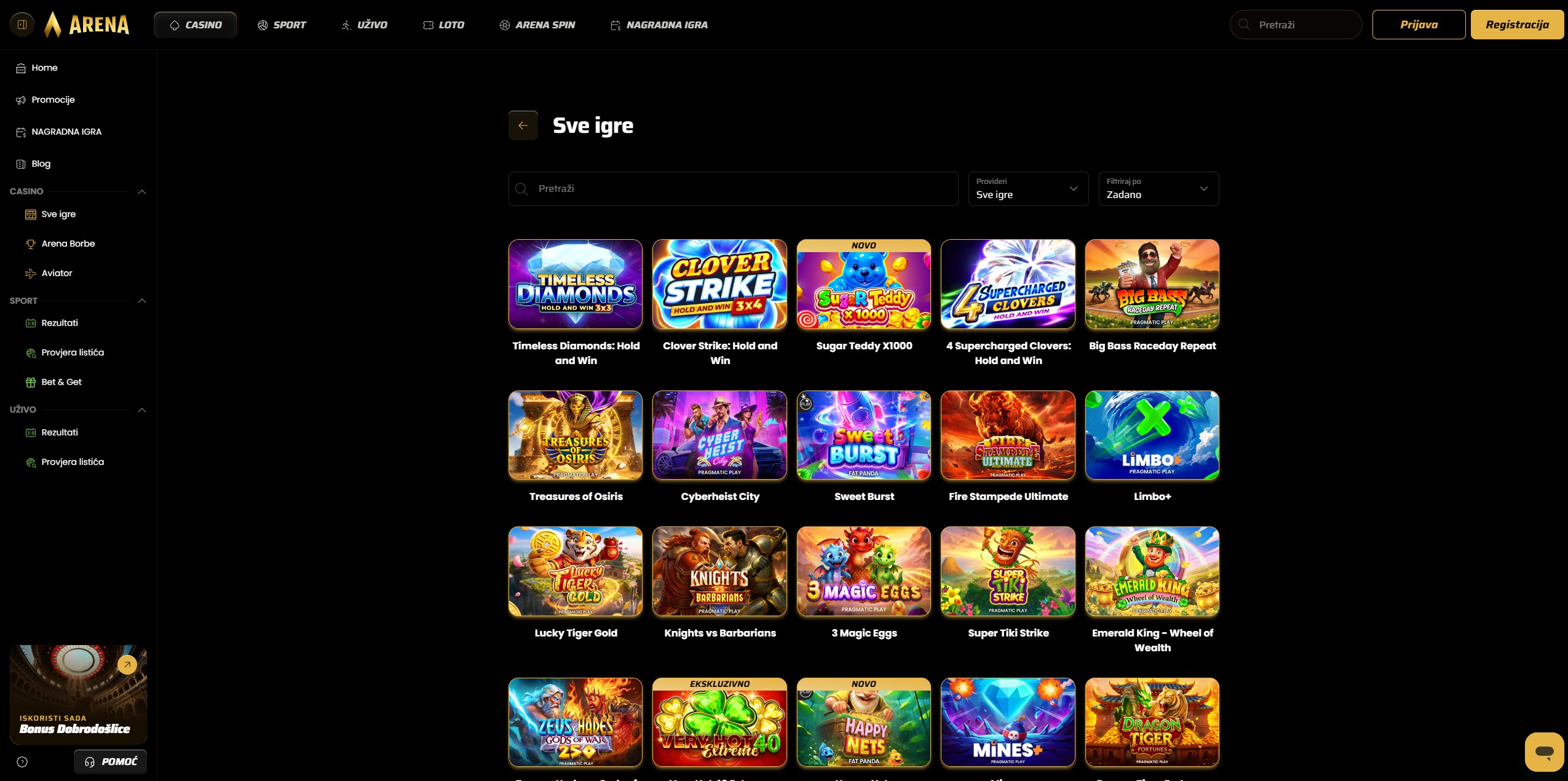 Arena Casino screenshot 5