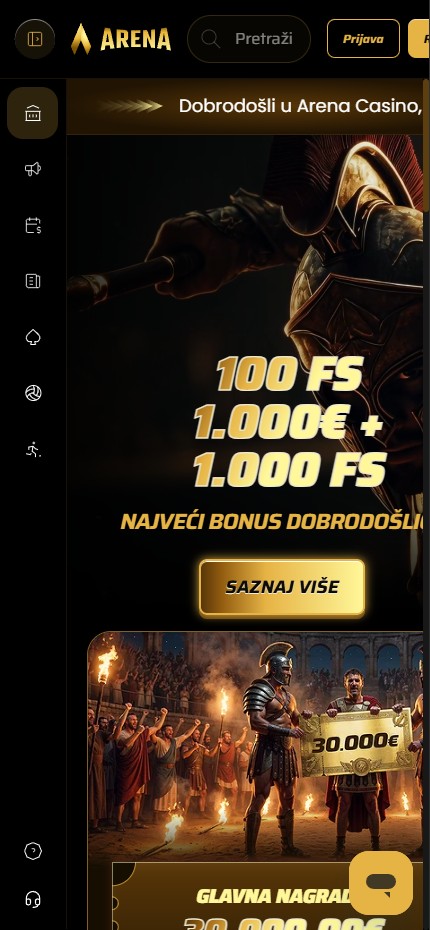 Arena Casino mobile home