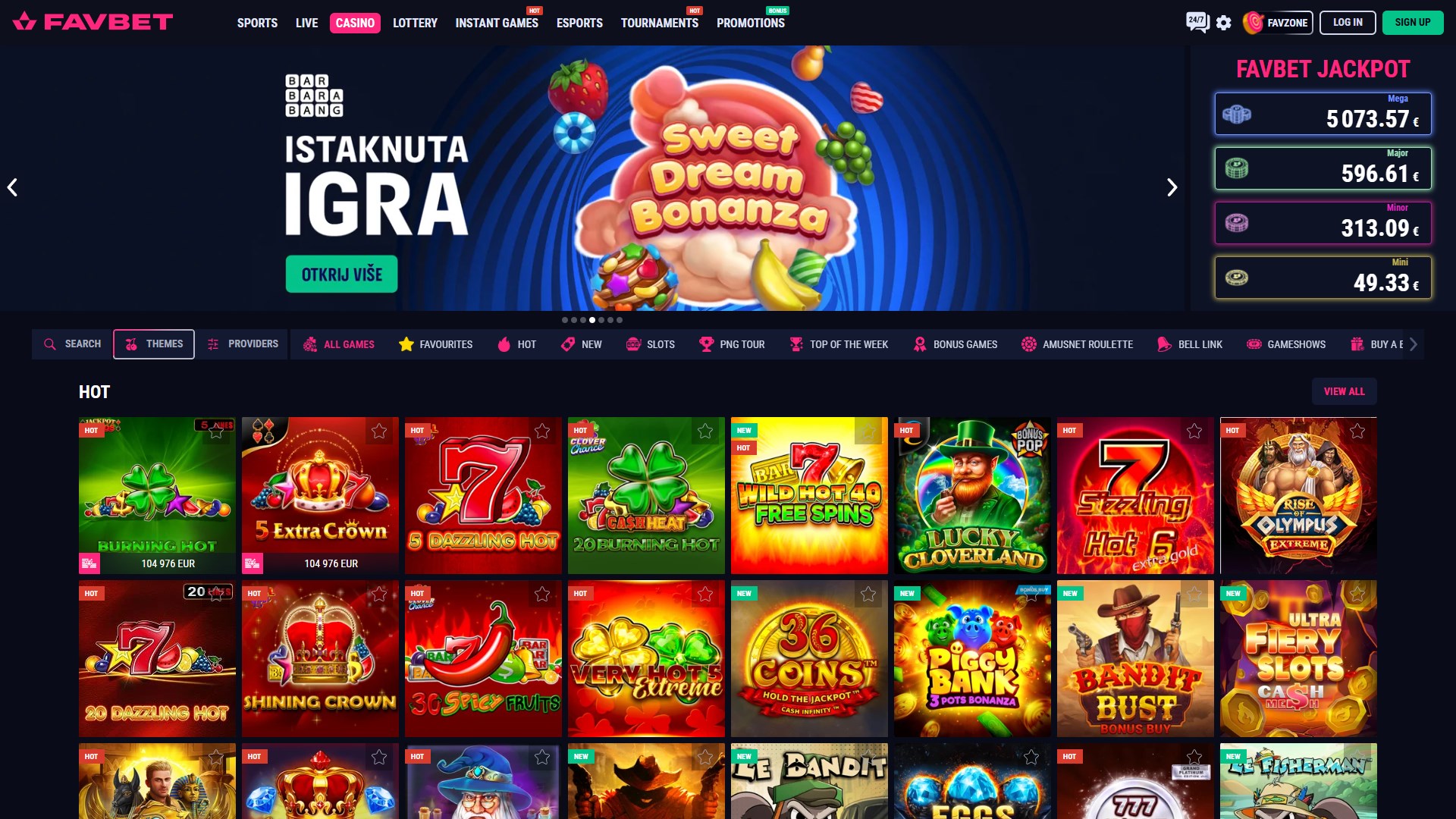 Favbet Casino screenshot 1