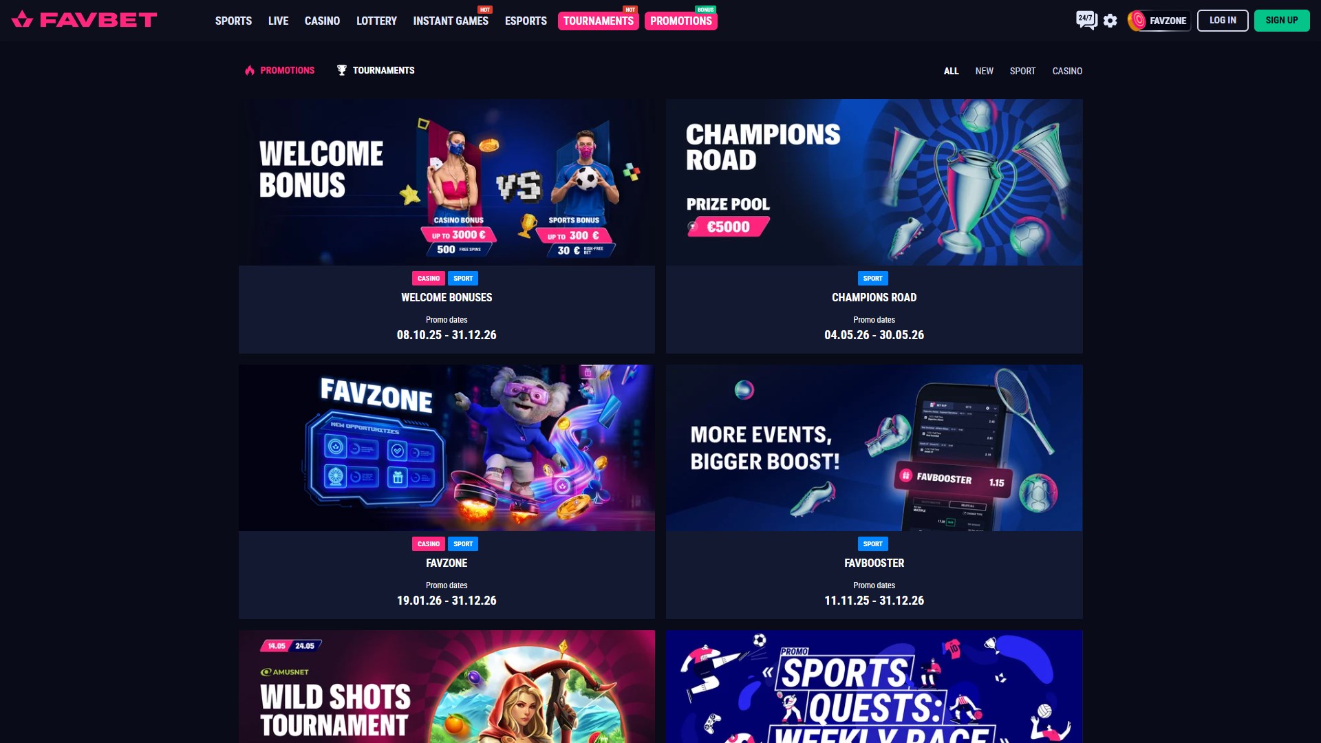 Favbet Casino screenshot 4
