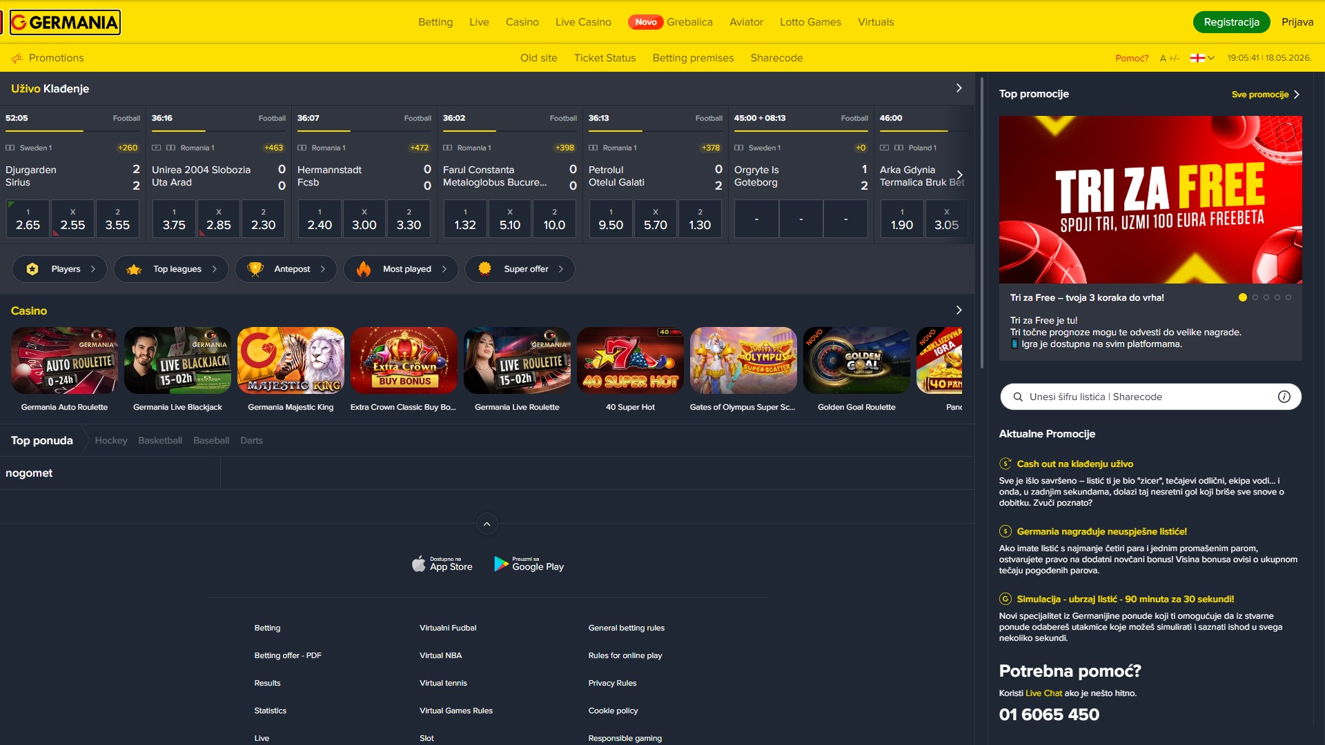 Germania Casino screenshot 1