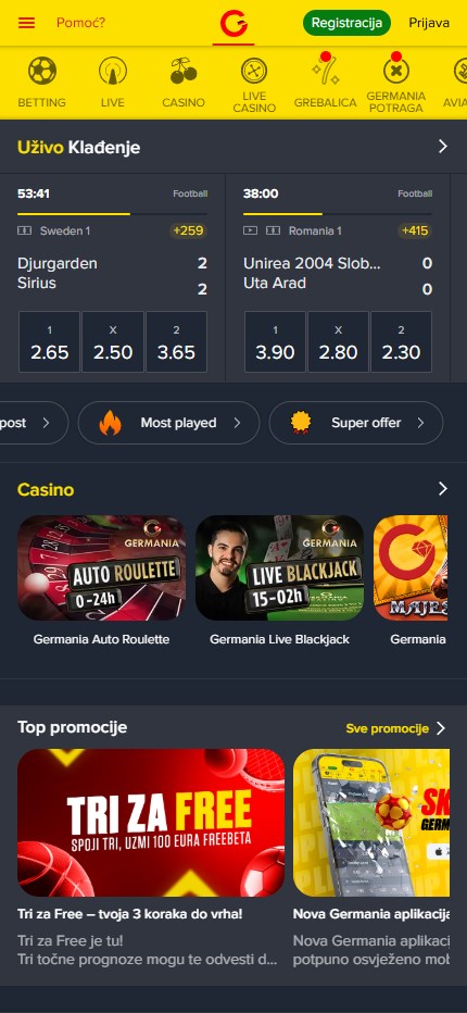 Germania Casino mobile home