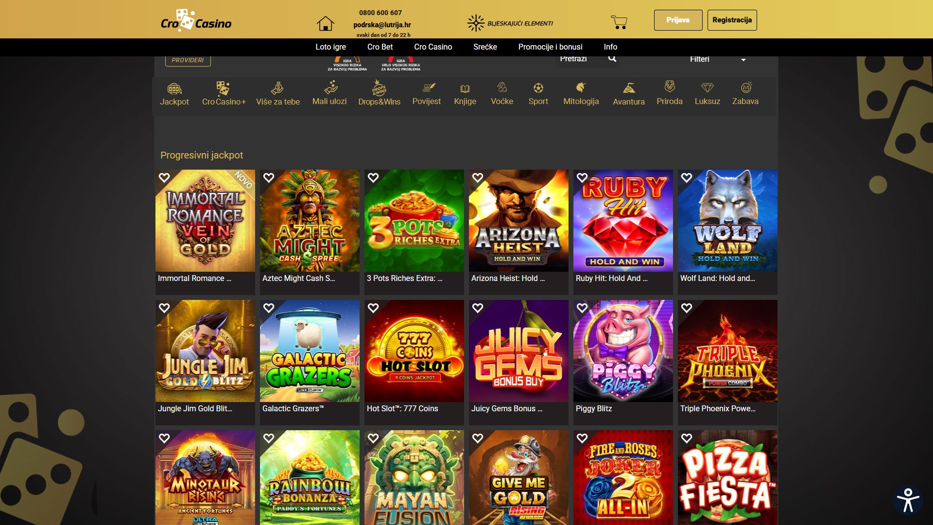Lutrija Casino screenshot 2