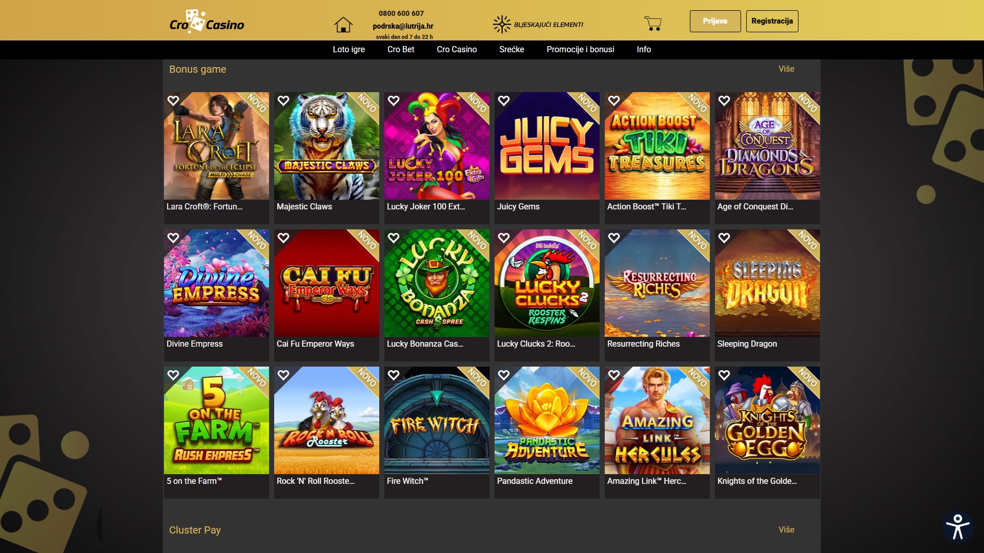 Lutrija Casino screenshot 4