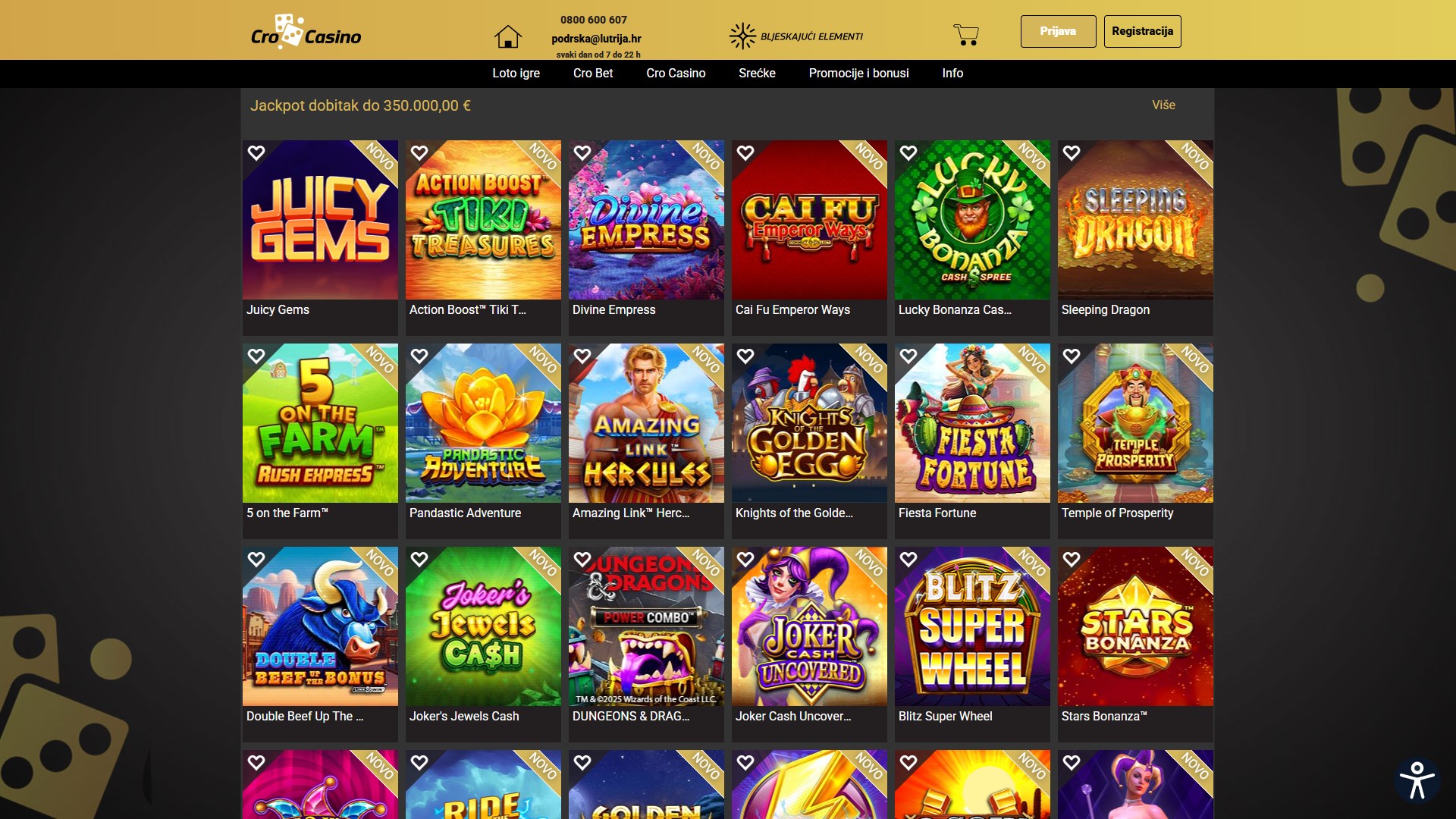 Lutrija Casino screenshot 5