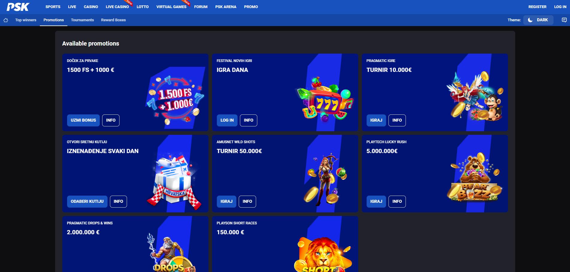 PSK Casino screenshot 3