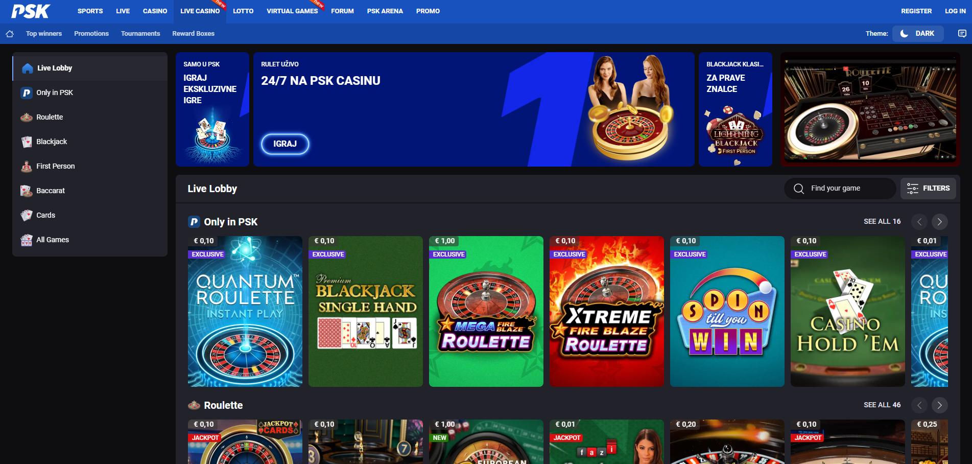 PSK Casino screenshot 5