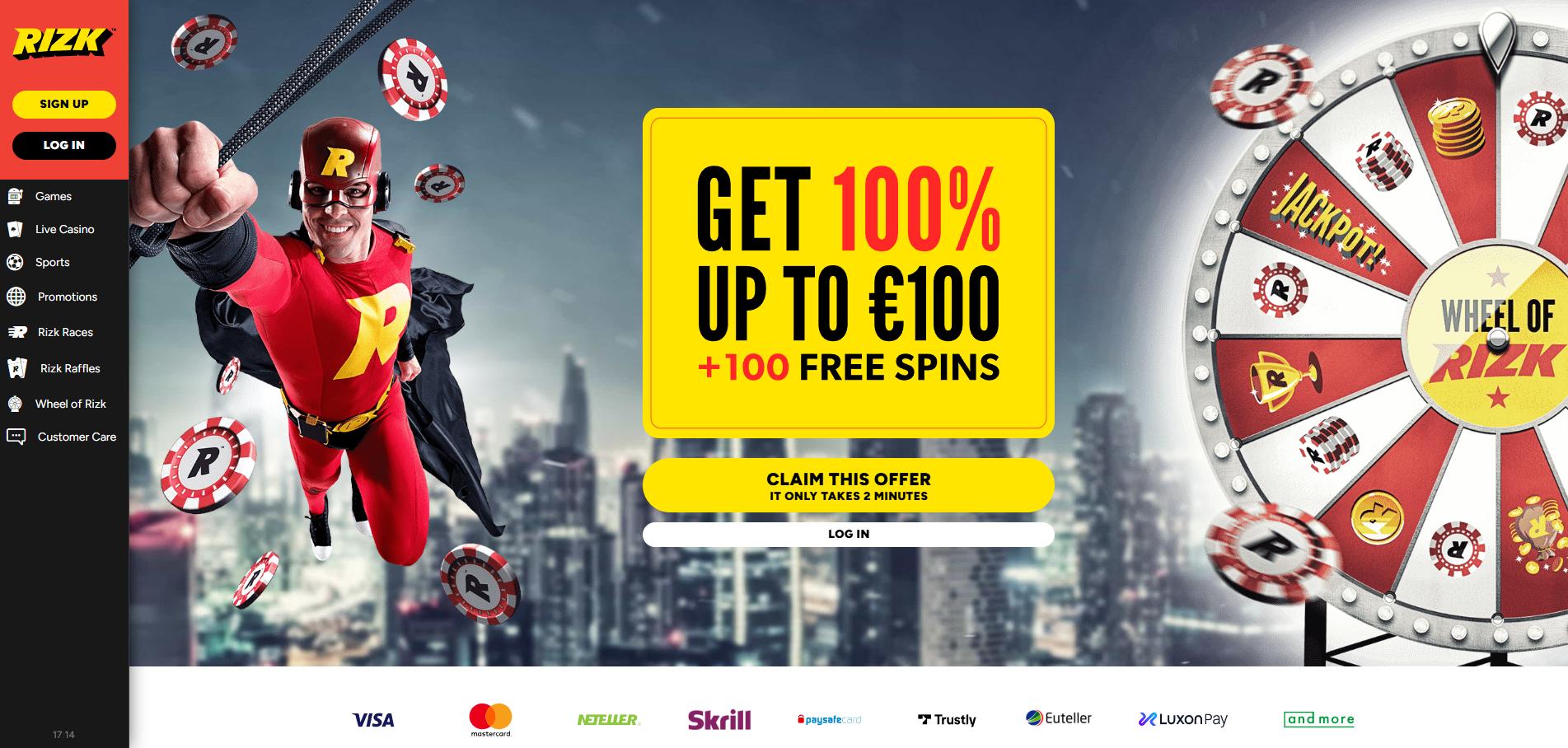 Rizk Casino screenshot 1