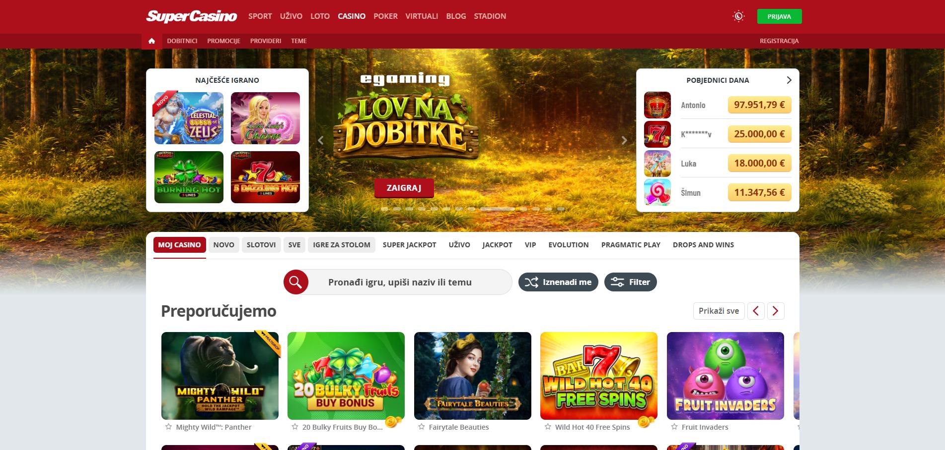 SuperSport Casino screenshot 2