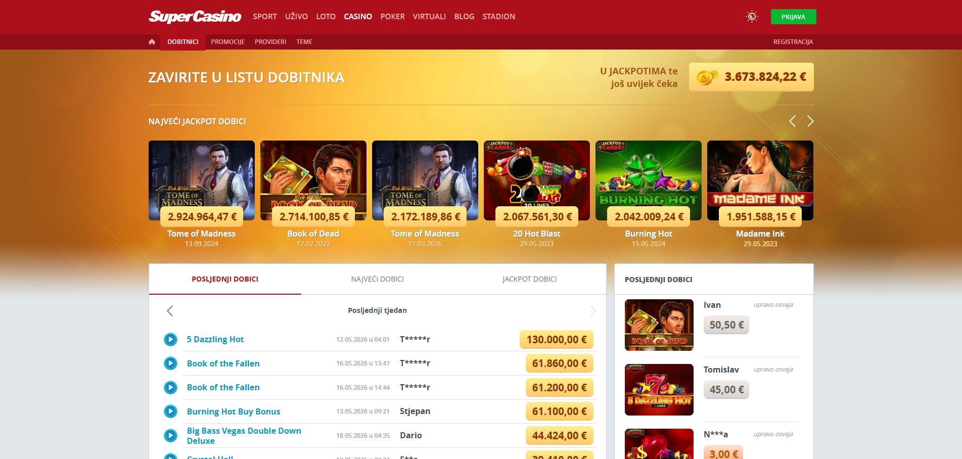 SuperSport Casino screenshot 5